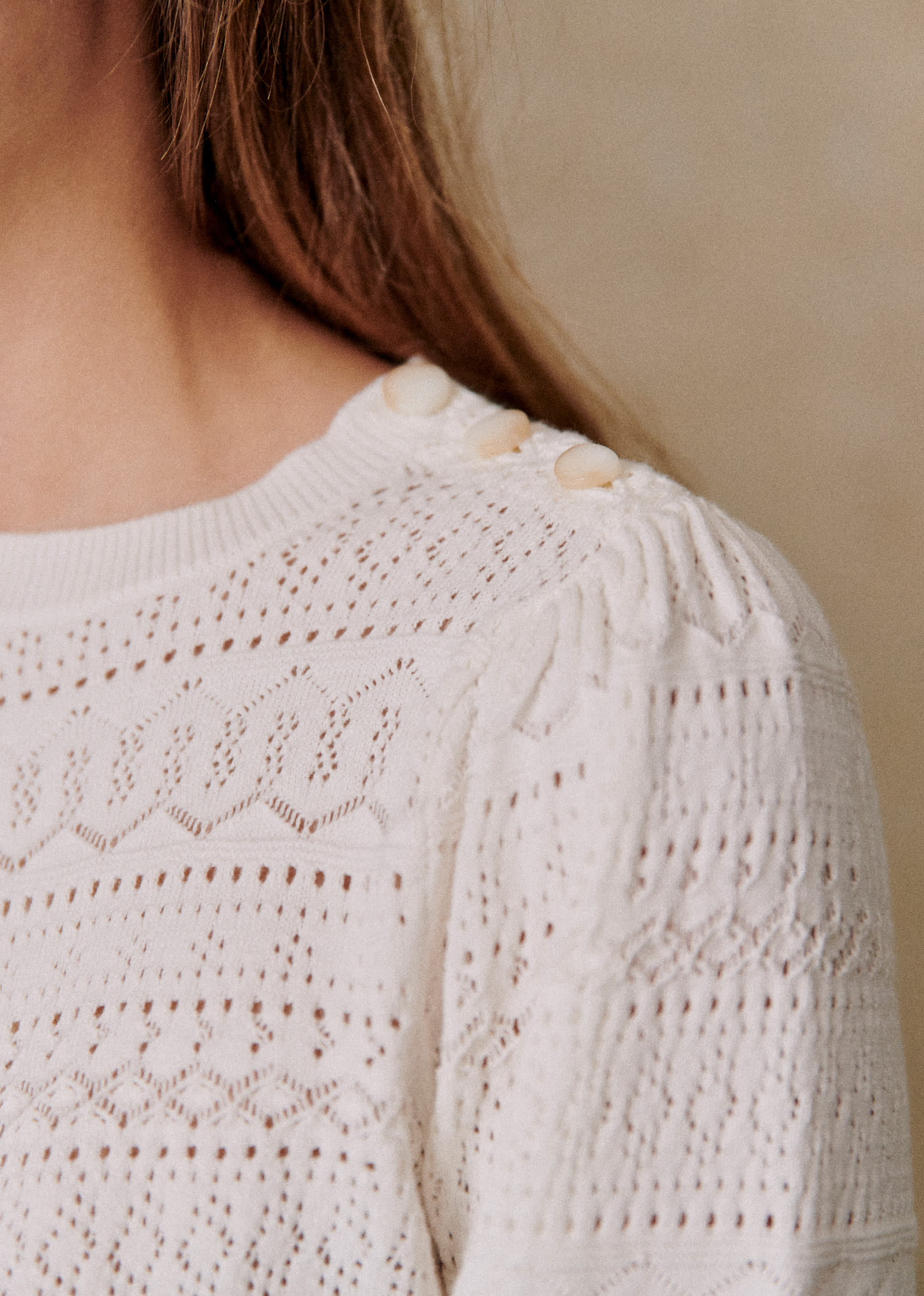 Pull Soline - Blanc - E-SHOP/MAILLE 5905512