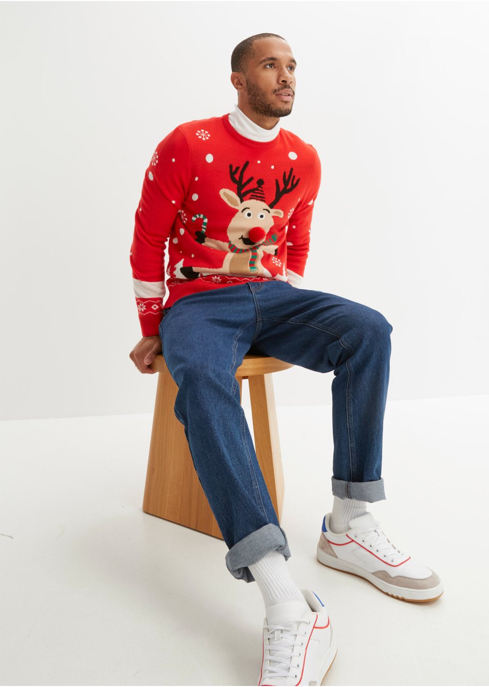 Pull avec motif de Noël