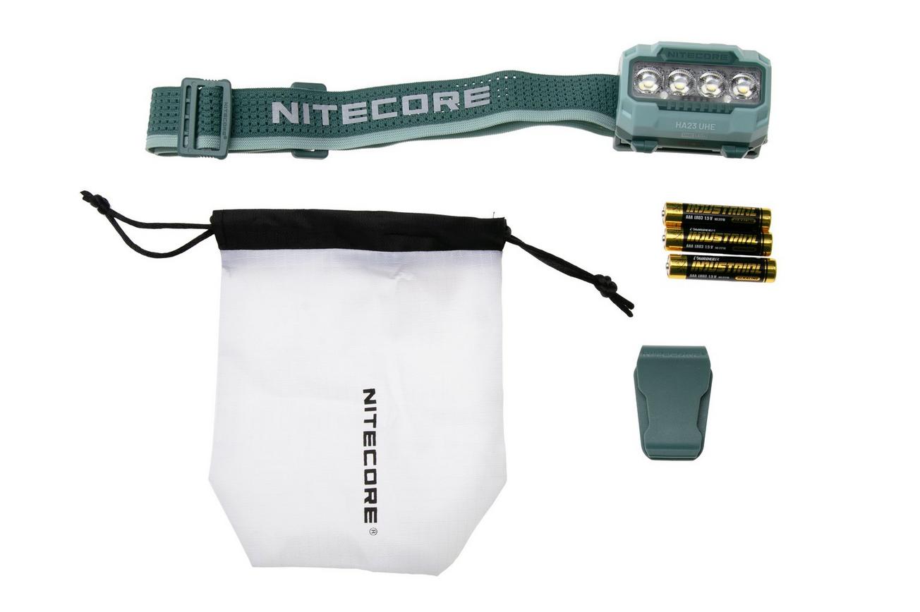 Nitecore HA23 UHE LED Green, oplaadbare hoofdlamp, 600 lumen