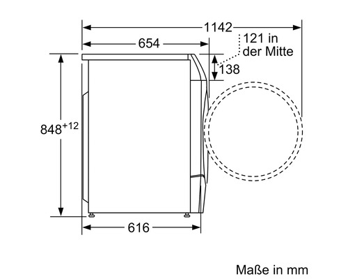 Bosch WNC254A40 was-droogcombinatie, capaciteit 10,5 kg / 6 kg, 1400 tpm
