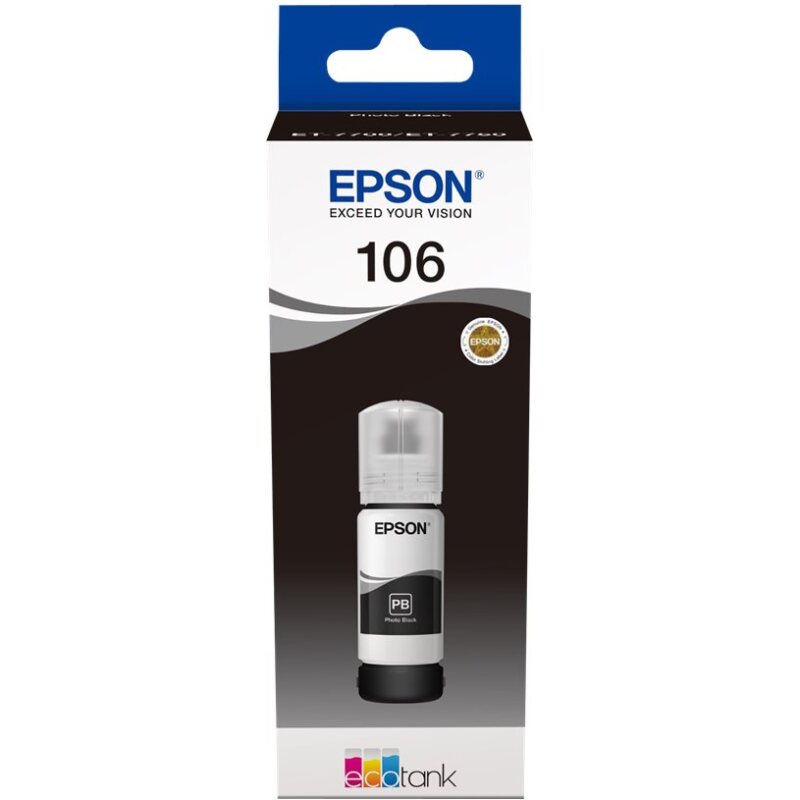 Epson 106 EcoTank Photo Black ink bottle