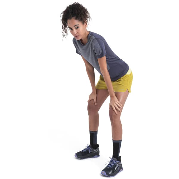 T-shirt randonnée ICEBREAKER W MERINO 125 ZONEKNIT ENERGY WIND SS TEE GRAPHITE/GRAPHITE HTHR/CB