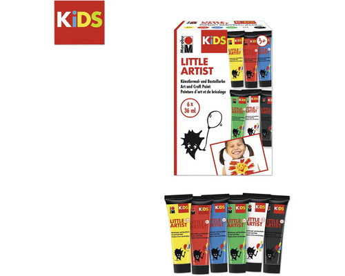 Marabu KiDS Kleine Kunstenaar Assortiment 6x36 ml