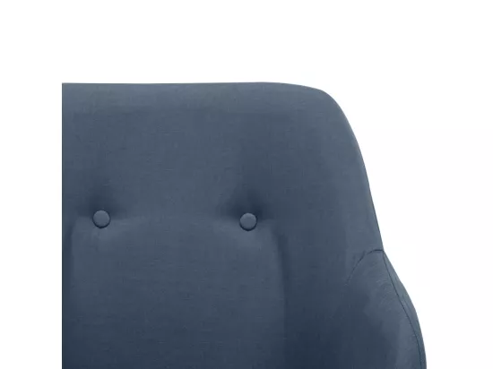 Chaise à bascule Bleu Tissu