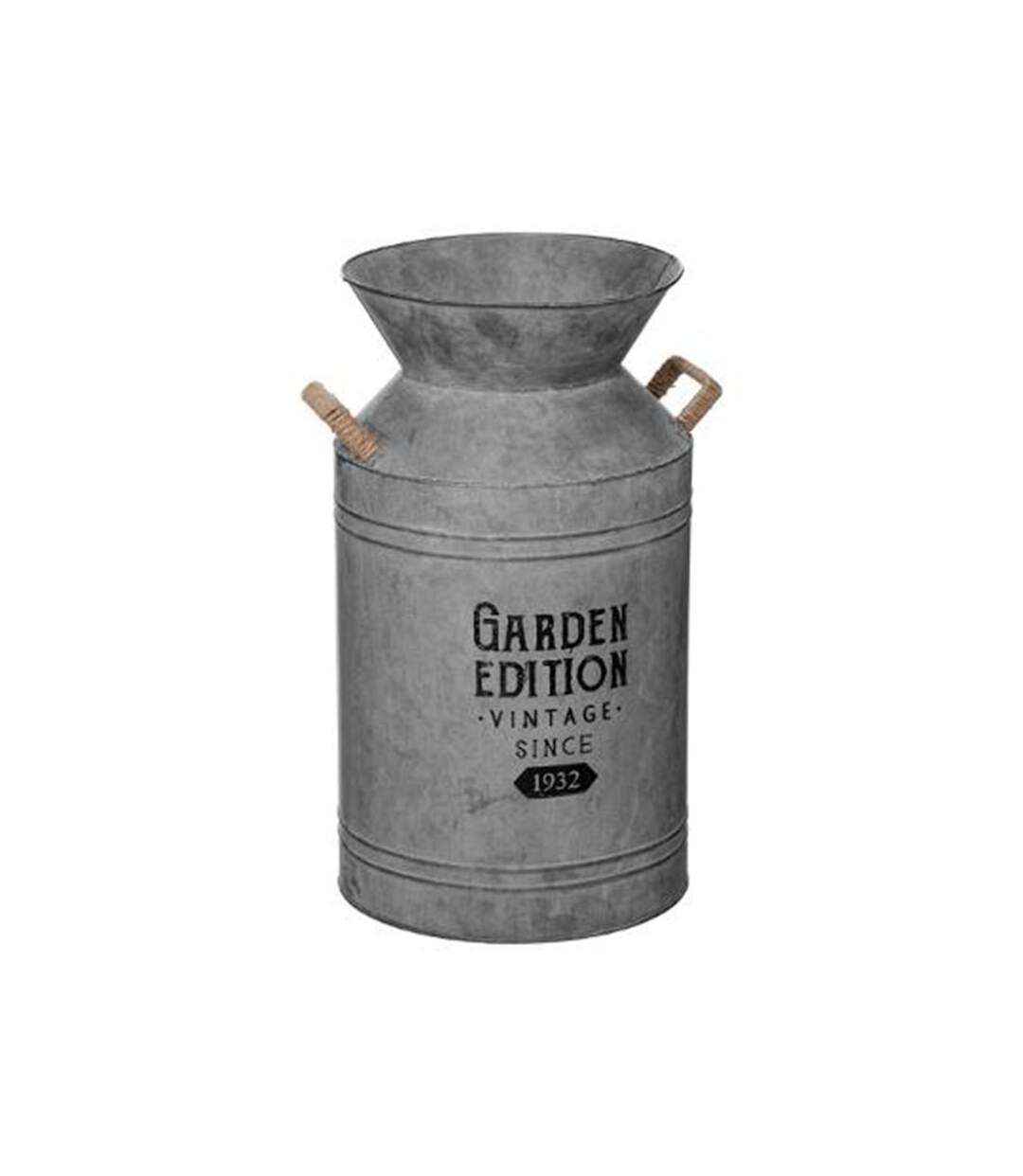 Pot à Lait Déco Vintage Zinc 48cm Gris