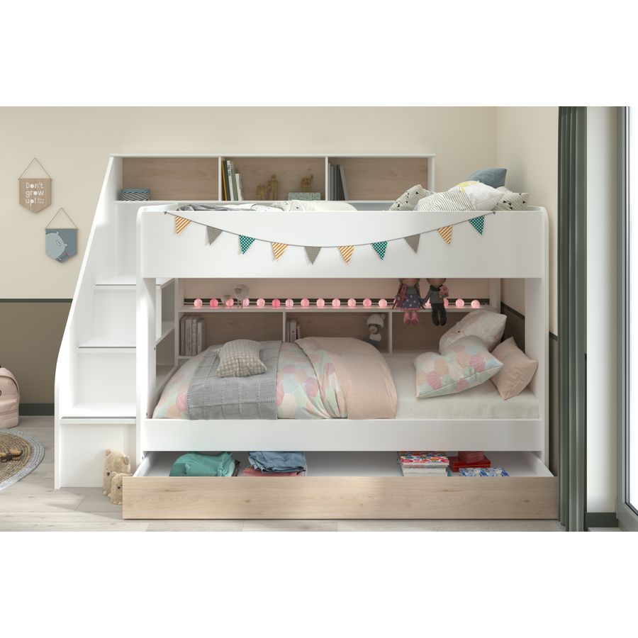 Parisot Etagenbett mit Schubkasten Bibop 1 Jackson-Eiche Jackson-Eiche