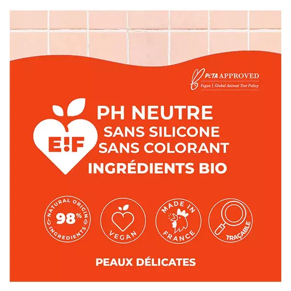 Energie Fruit My Shower Care para Pele Delicada, Gel de Banho com Água de Arroz Orgânico e Pêssego Branco, 500ml
