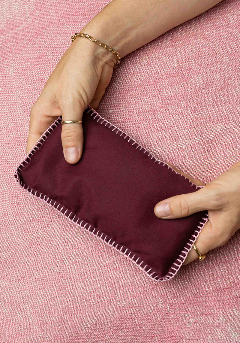 YOOMEE Augenkissen Eye Pillow Raha HBIK Bordeaux