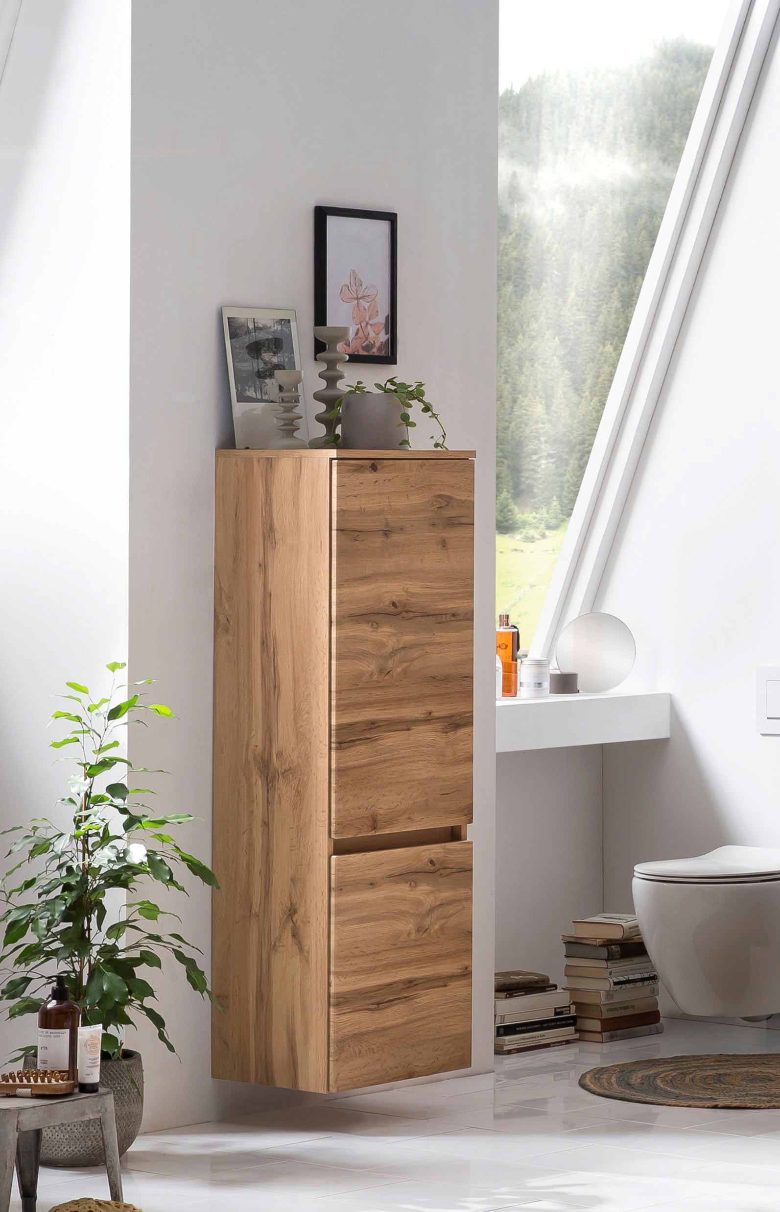 welltime Midischrank »Kaunas« 40 cm breit, Soft-Close-Funktion