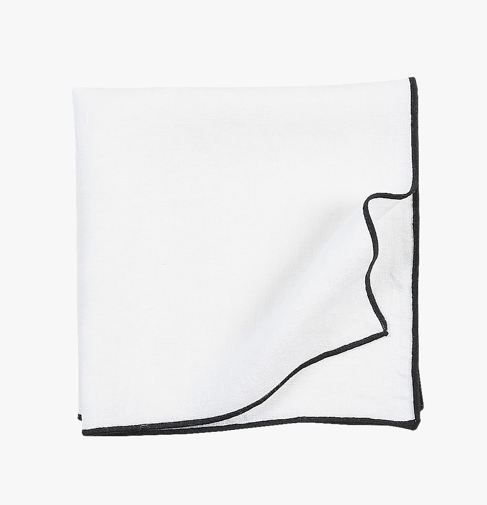 Linserviett hvit - 47x47 cm