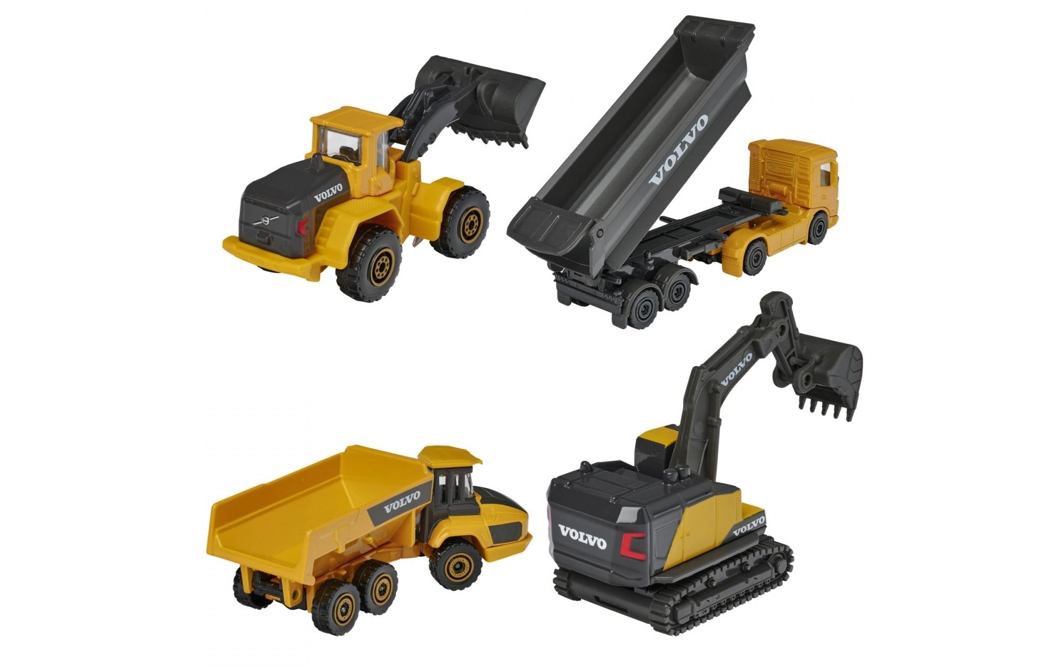 Baustellenfahrzeug Volvo Construction 4er-GeschenksetVier Baufahrzeuge zum Spielen und Sammeln