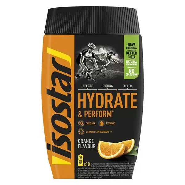 Isostar Hydrate & Perform Bebida Isotônica em Pó Sabor Laranja 400g