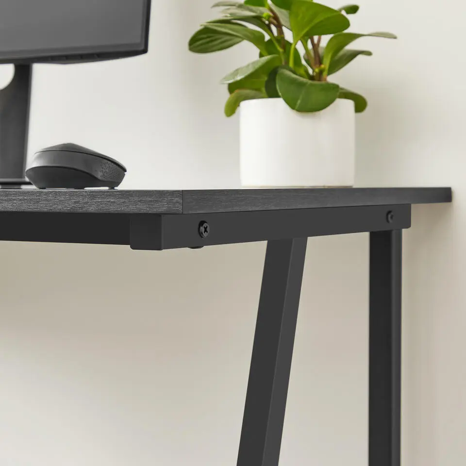 Bureau - industrieel - 100x50x75 cm - zwart
