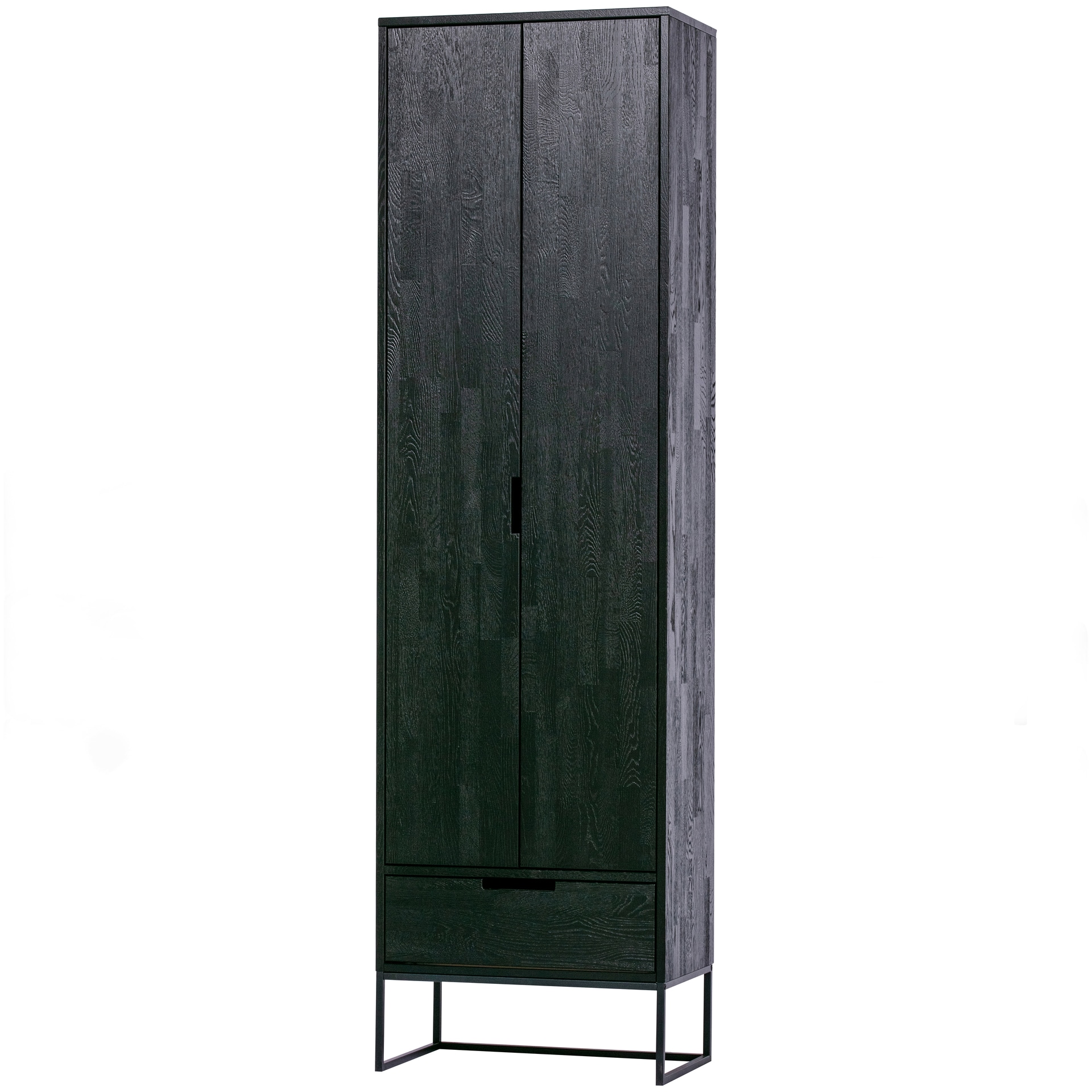 Schrank SILAS 60 x 210 cm Esche schwarz