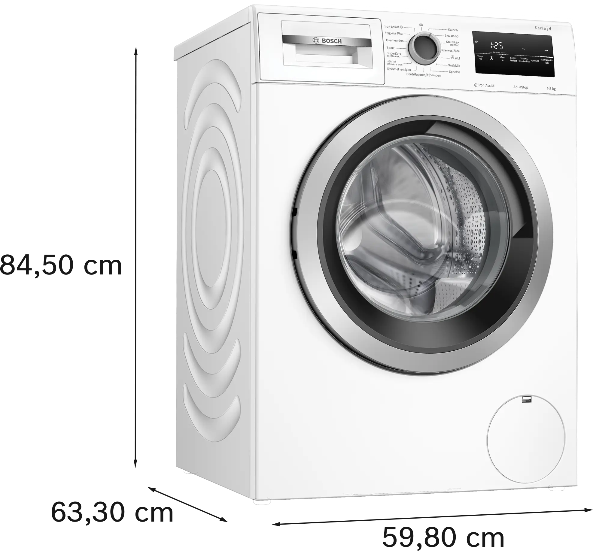 Serie 4 Wasmachine, voorlader 8 kg max. 1400 rpm