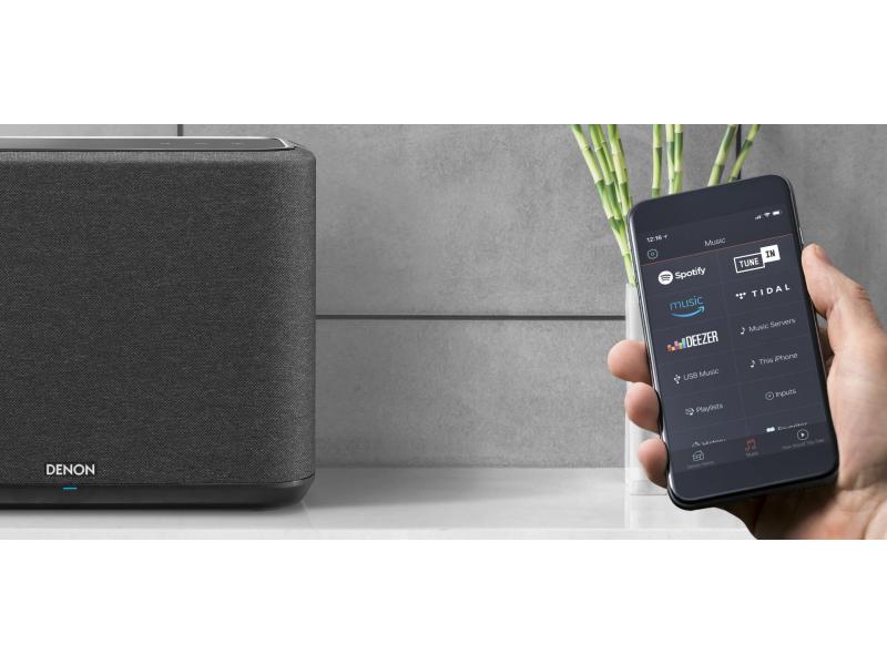 Denon Lautsprecher Home 350 Schwarz Smart-Speaker mit «HEOS Built-In» und erstklassigem kabellosen Sound