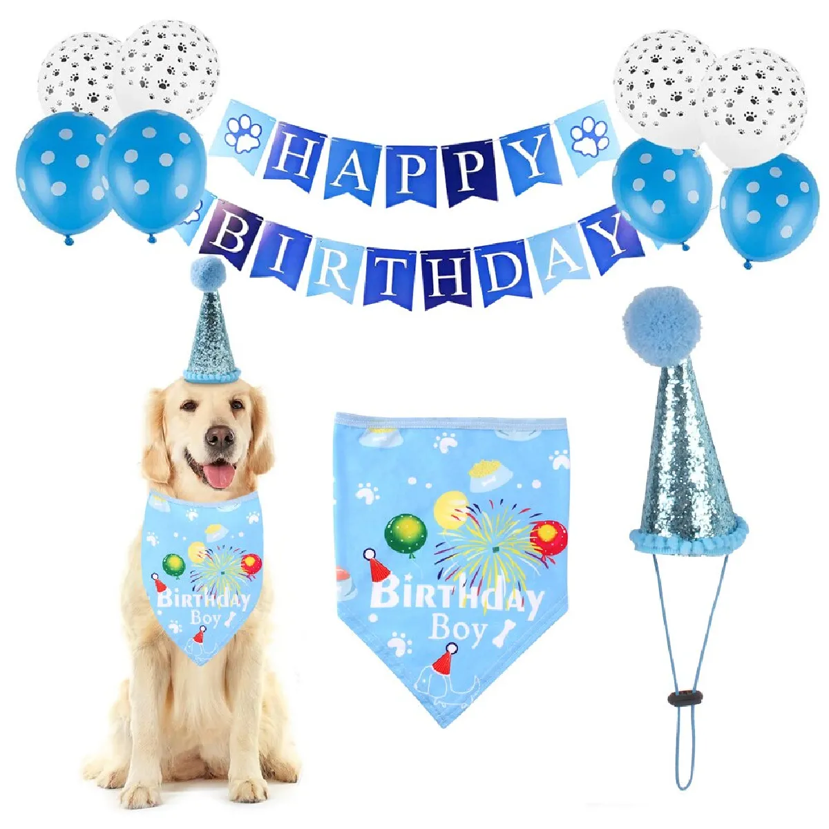 Universal Chapeau d'anniversaire pour chien