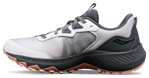 Chaussures de Trail Running Femme Saucony Aura TR Blanc Gris Rose