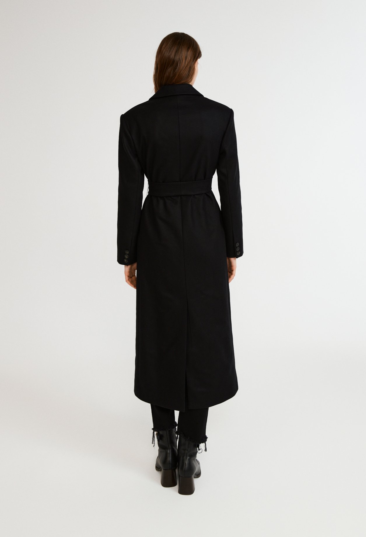 Manteau long croise