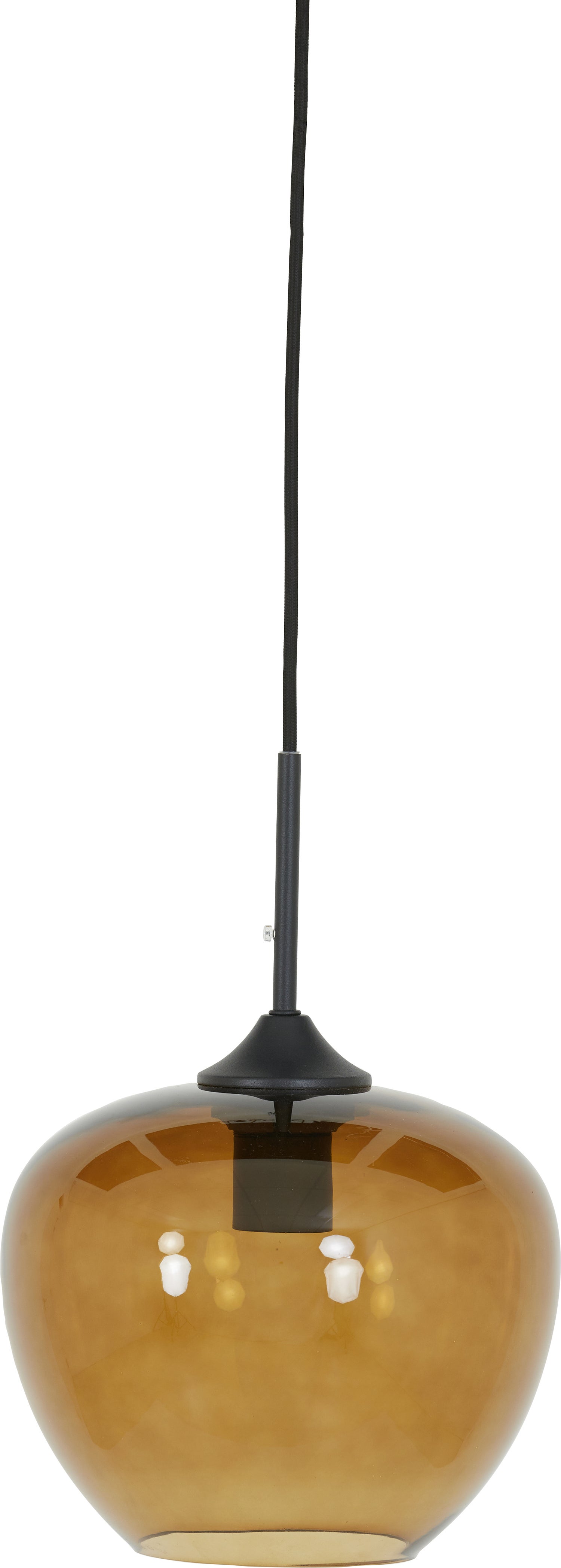 Light & Living hanglamp Mayson bruin / zwart D 23 H 18 cm