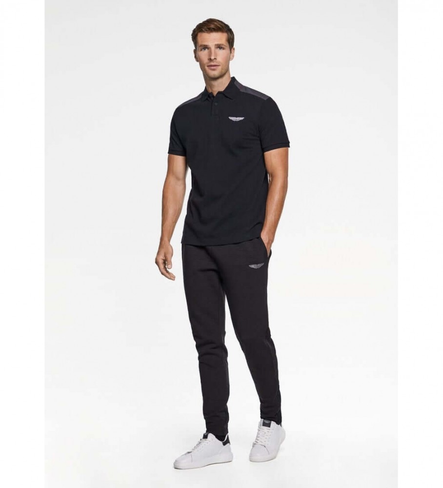 Polo Hackett Color Block preta