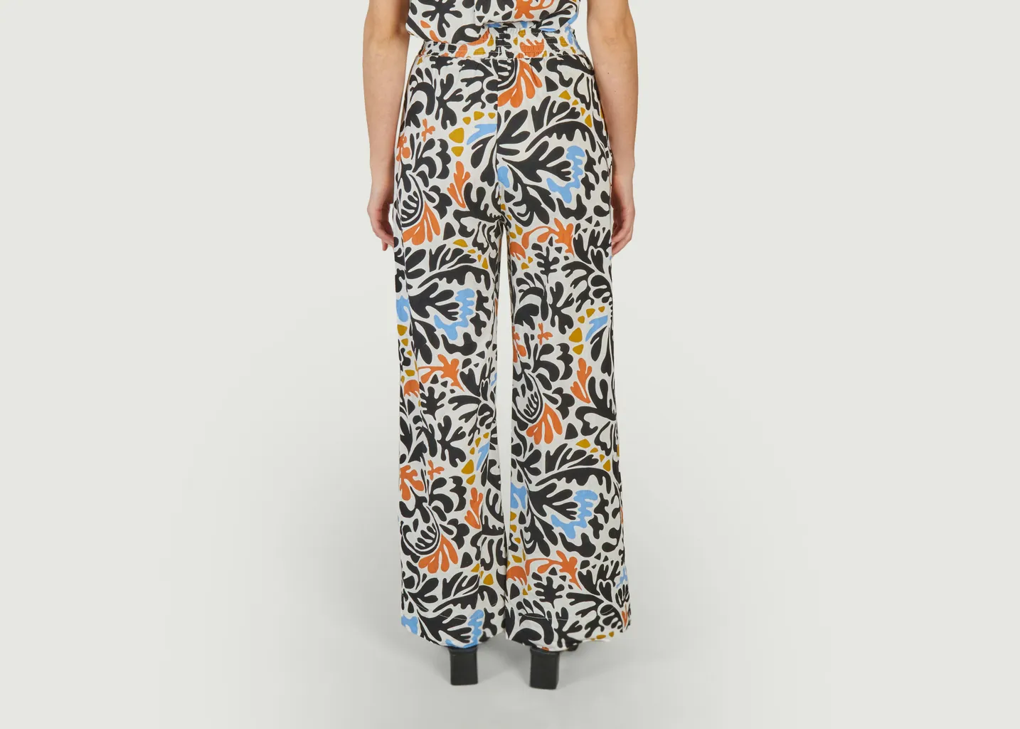 Pantalon large imprimé fantaisie Jahel Suncoo