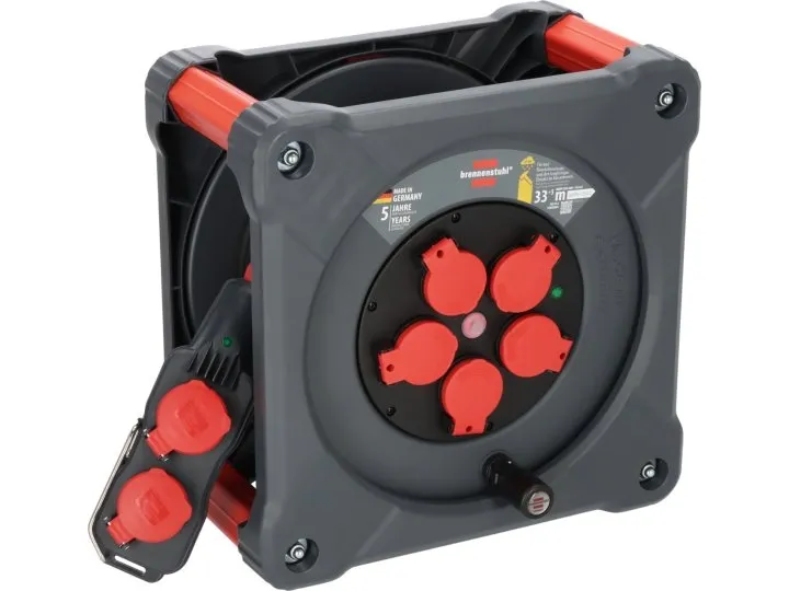 Brennenstuhl Professional kabeltromle KC 3200 5 med all-round væltebeskyttelse (9212380110)