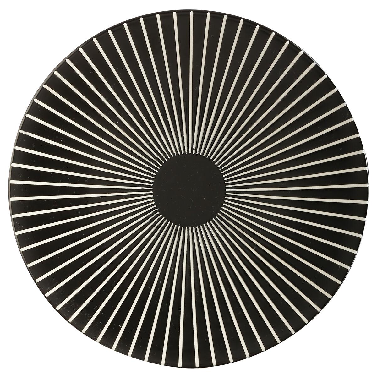 ASSIETTE DESSERT SUN NOIR 21CM