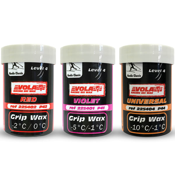 Fart de retenue VOLA PACK 3 GRIP WAX (P42 RED - P41 VIOLET - P44 YELLOW)