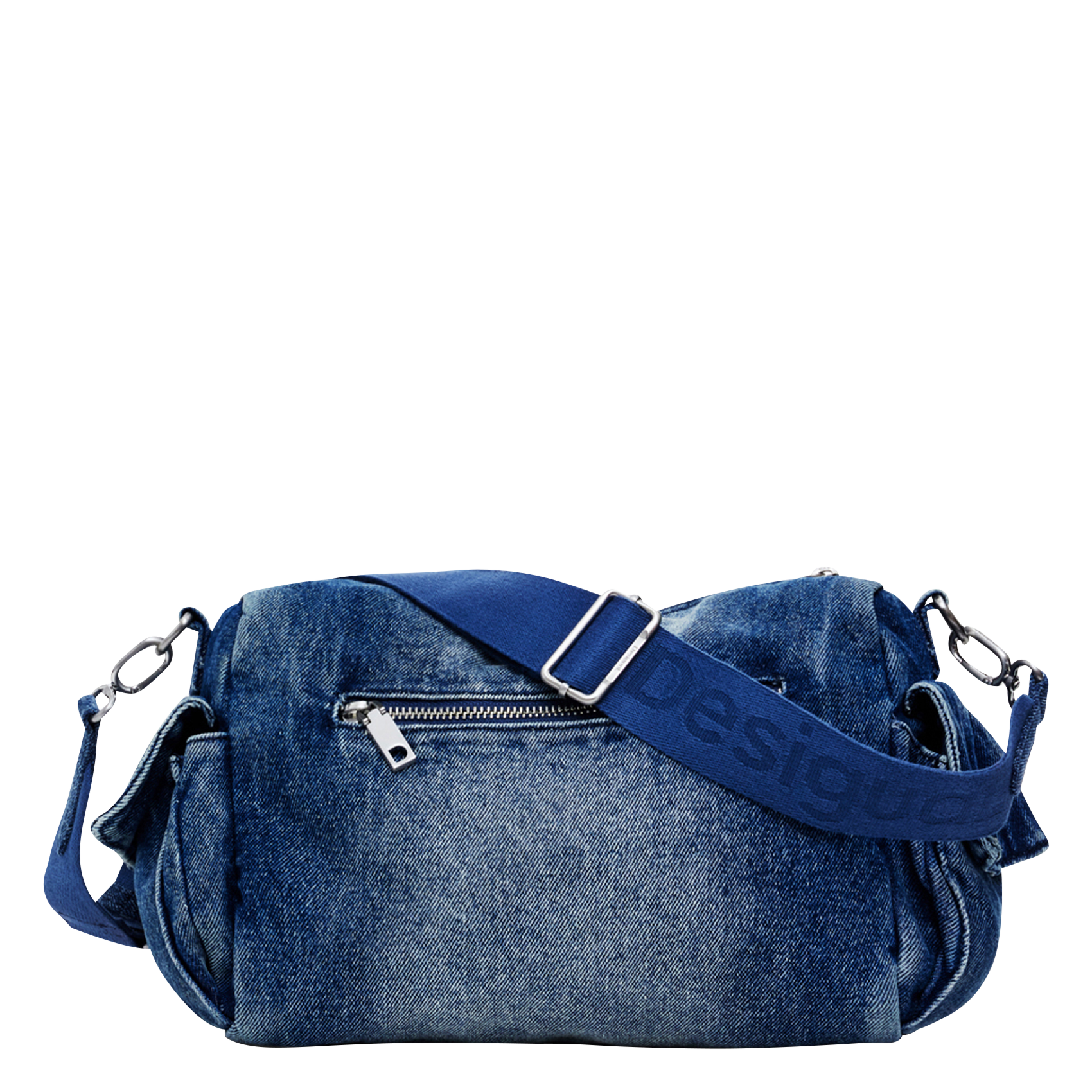 Sac épaule en denim de coton | Bleu