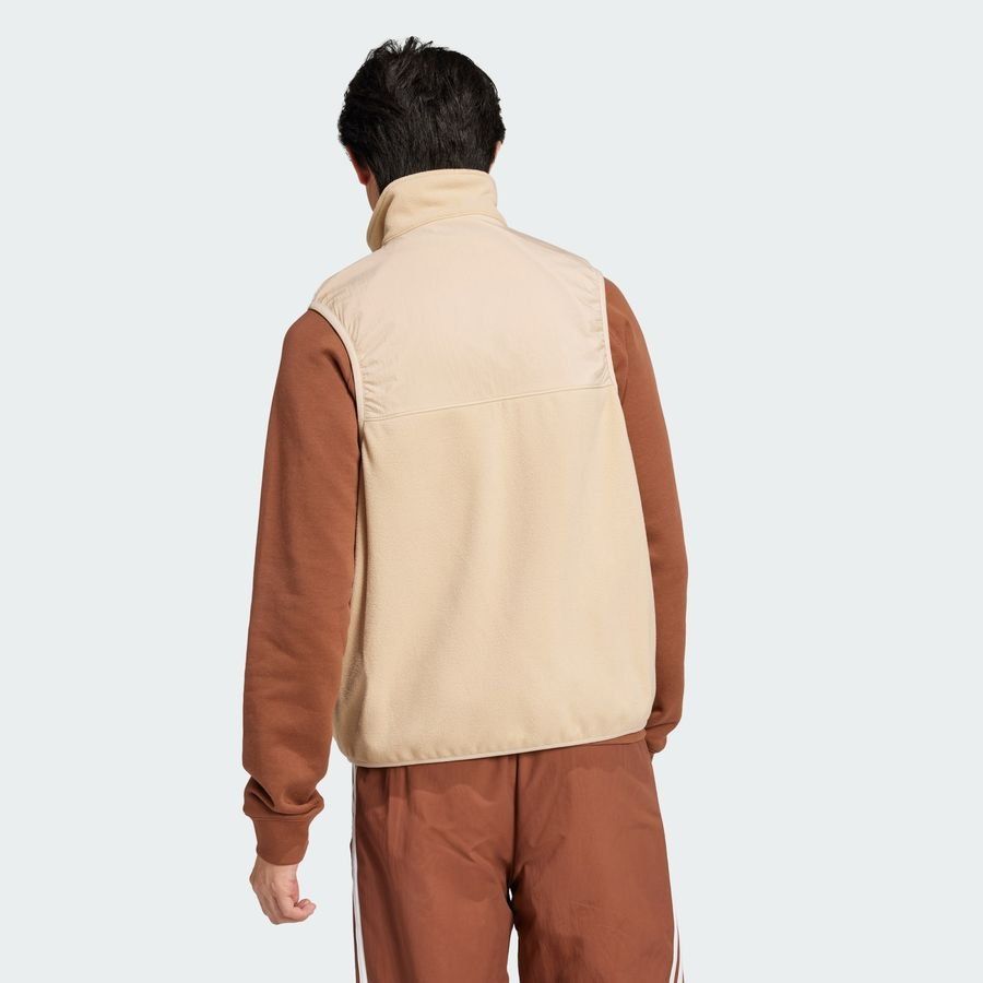 Adidas Original Veste sans manches micro-polaire Adicolor 3 bandes