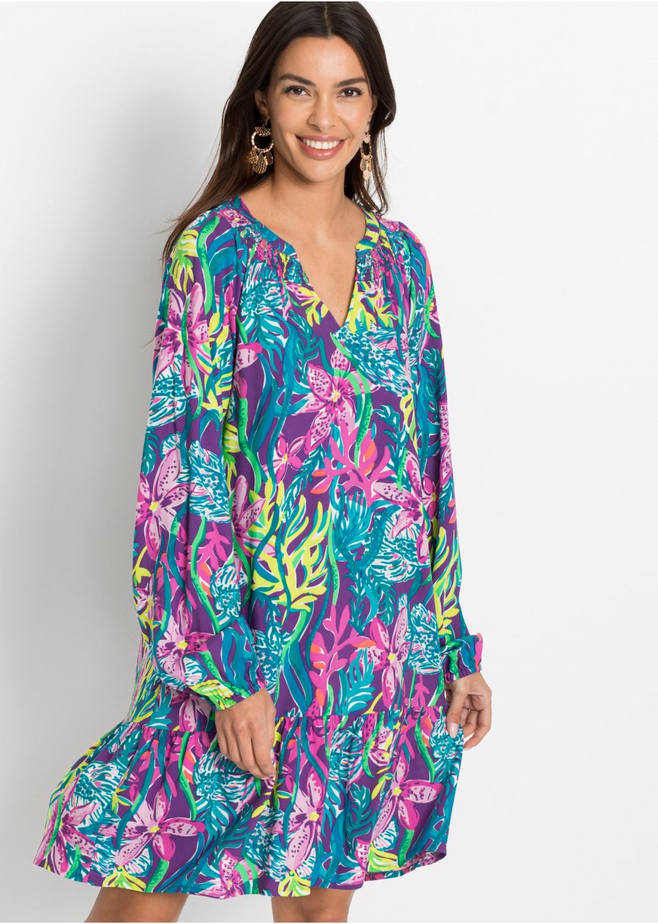 Robe-tunique en viscose