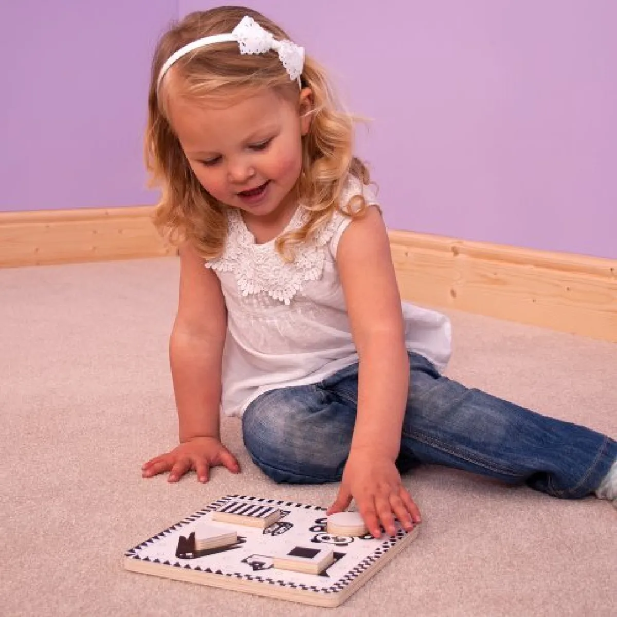 Bigjigs Toys Puzzle Noir et Blanc Animaux