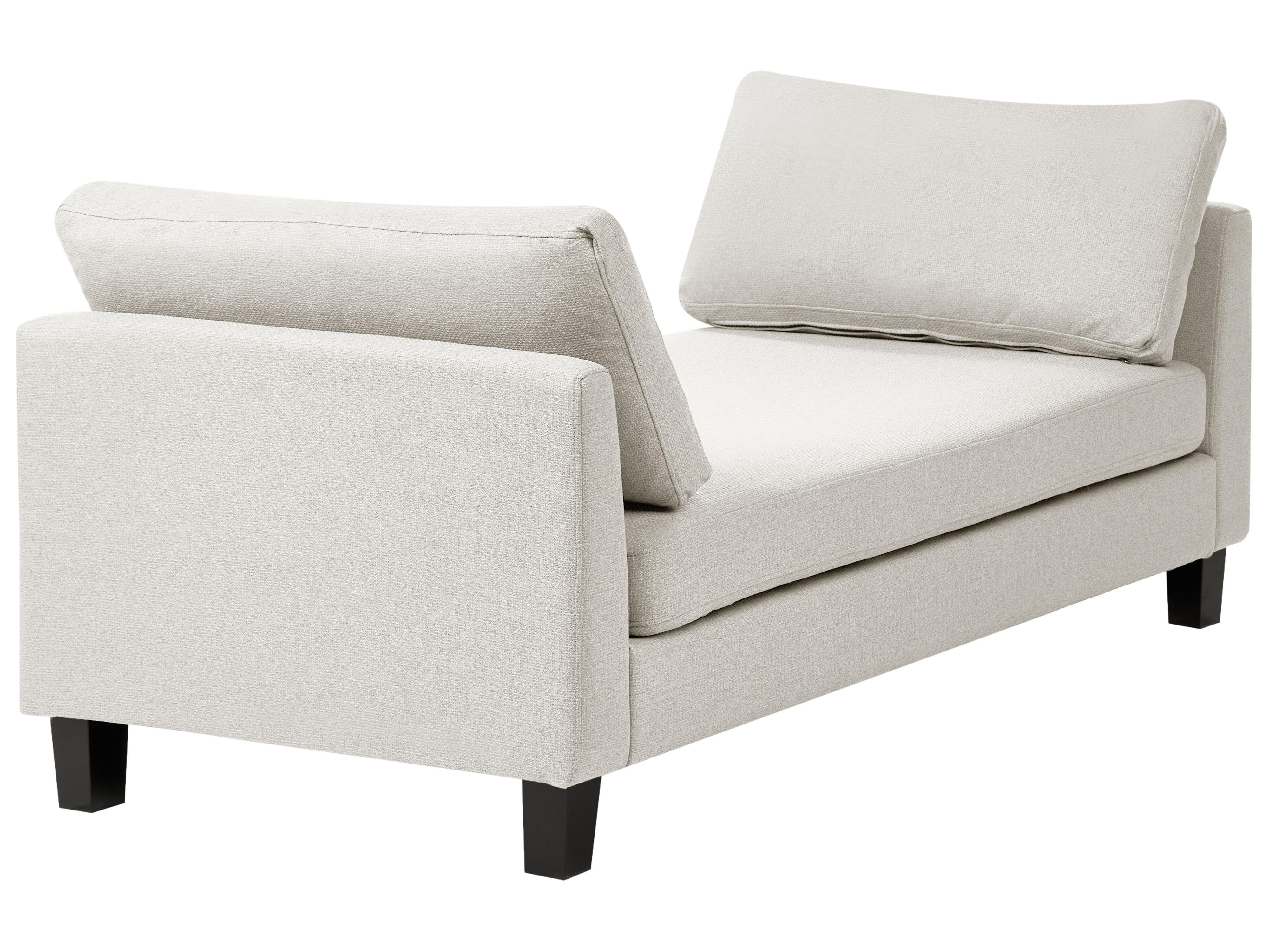 Chaise longue ARCHIANE Stof Lichtbeige
