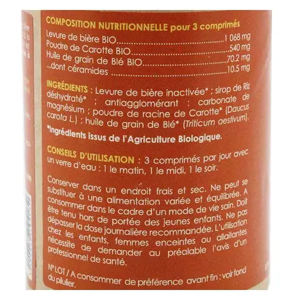 Phytoceutic Levure de Bière Carotte & Phytocéramides Bio 105 capsules