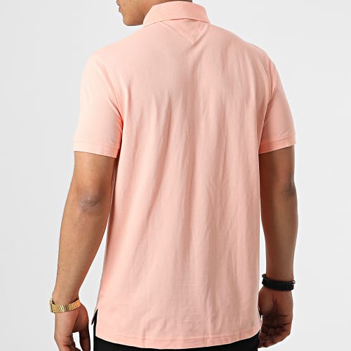 Polo Manches Courtes Print Under Collar 5685 Corail