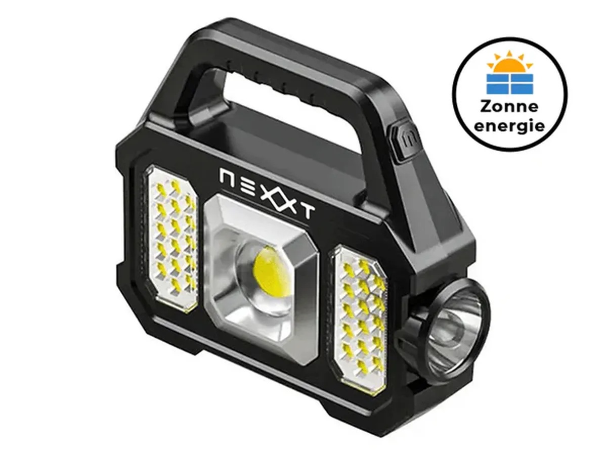 Nexxt Solar zaklamp met powerbank