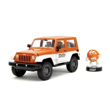 Jada M&Ms Orange 2007 Jeep Wrangler 1:24
