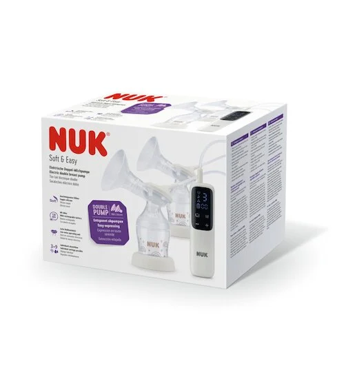 Lot de 2 Tire-lait électronique Soft & Easy   Arc-en-ciel        de               Nuk