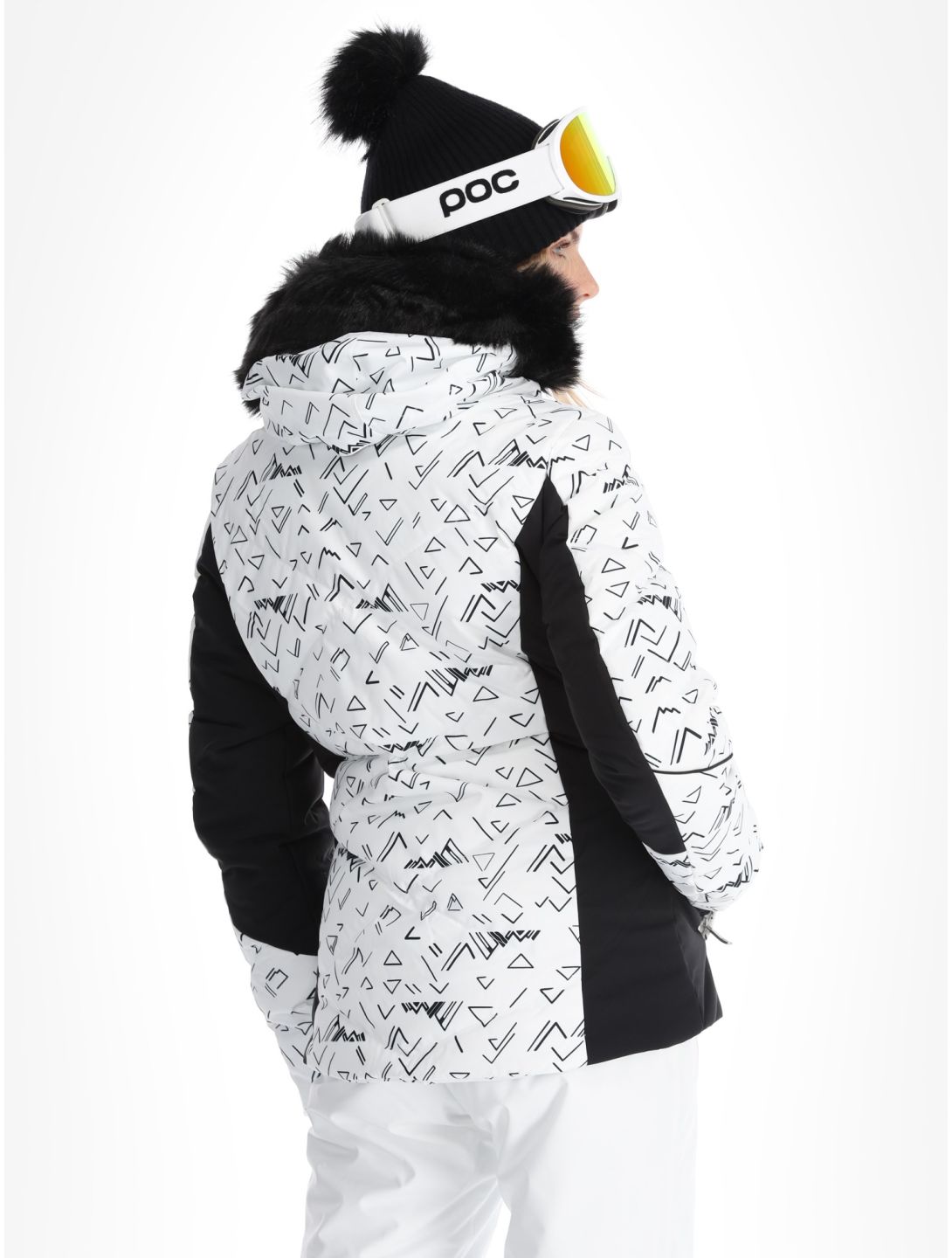 W Staci Print Puffy ski-jas dames