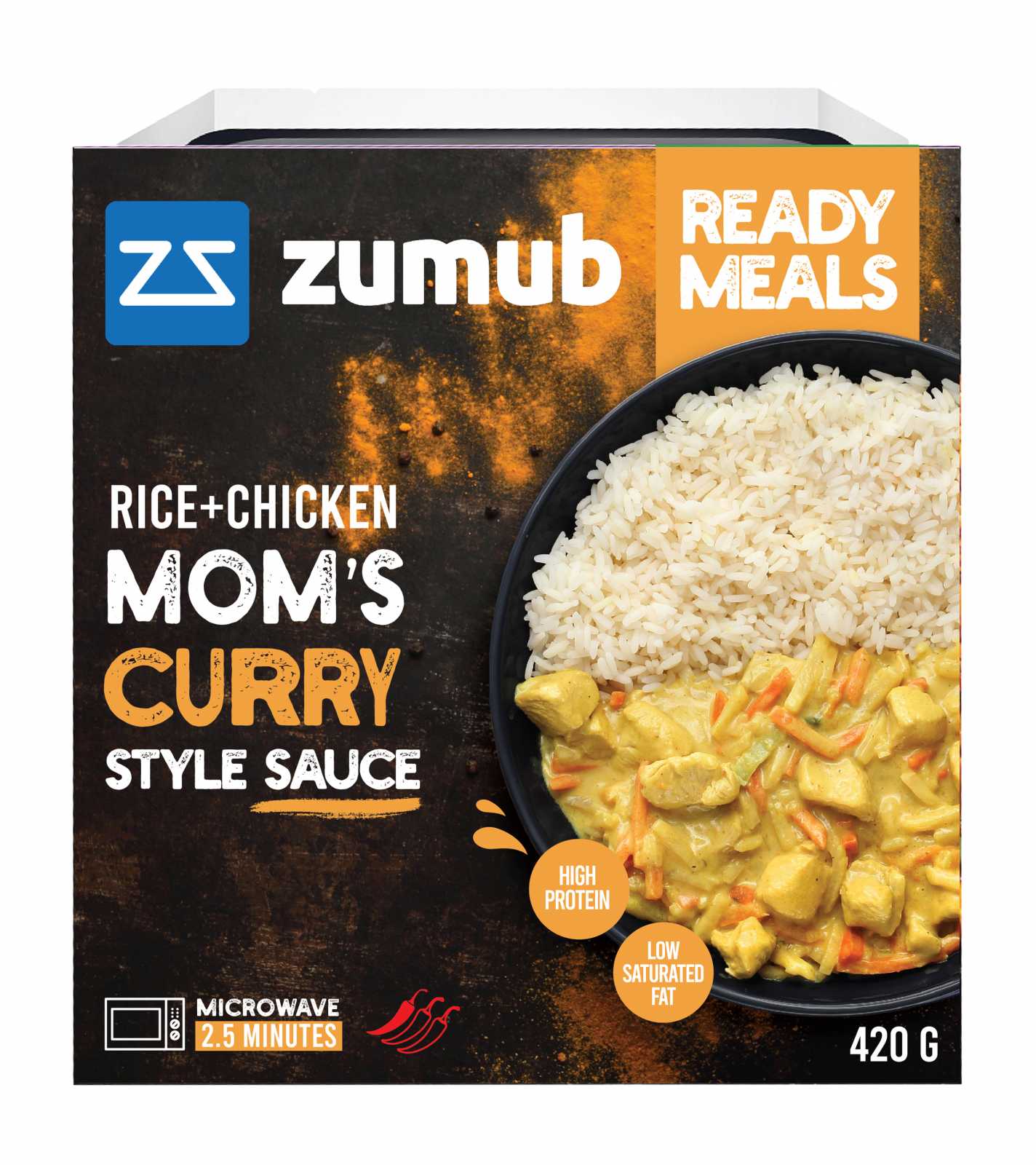 Refeição pronta Zumub Frango ao estilo mexicano 420g