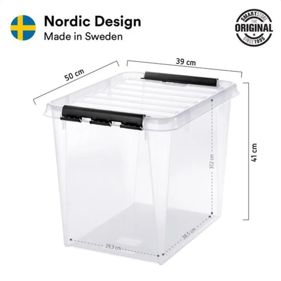SmartStore Stevige Opbergbox 52L Set van 2 - 50x39x41cm