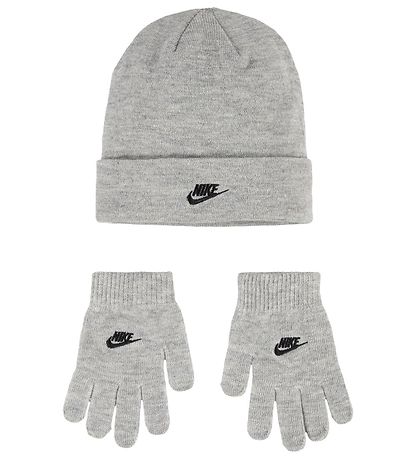 Nike Mütze/Handschuhe - Strick - Dark Grey Heather