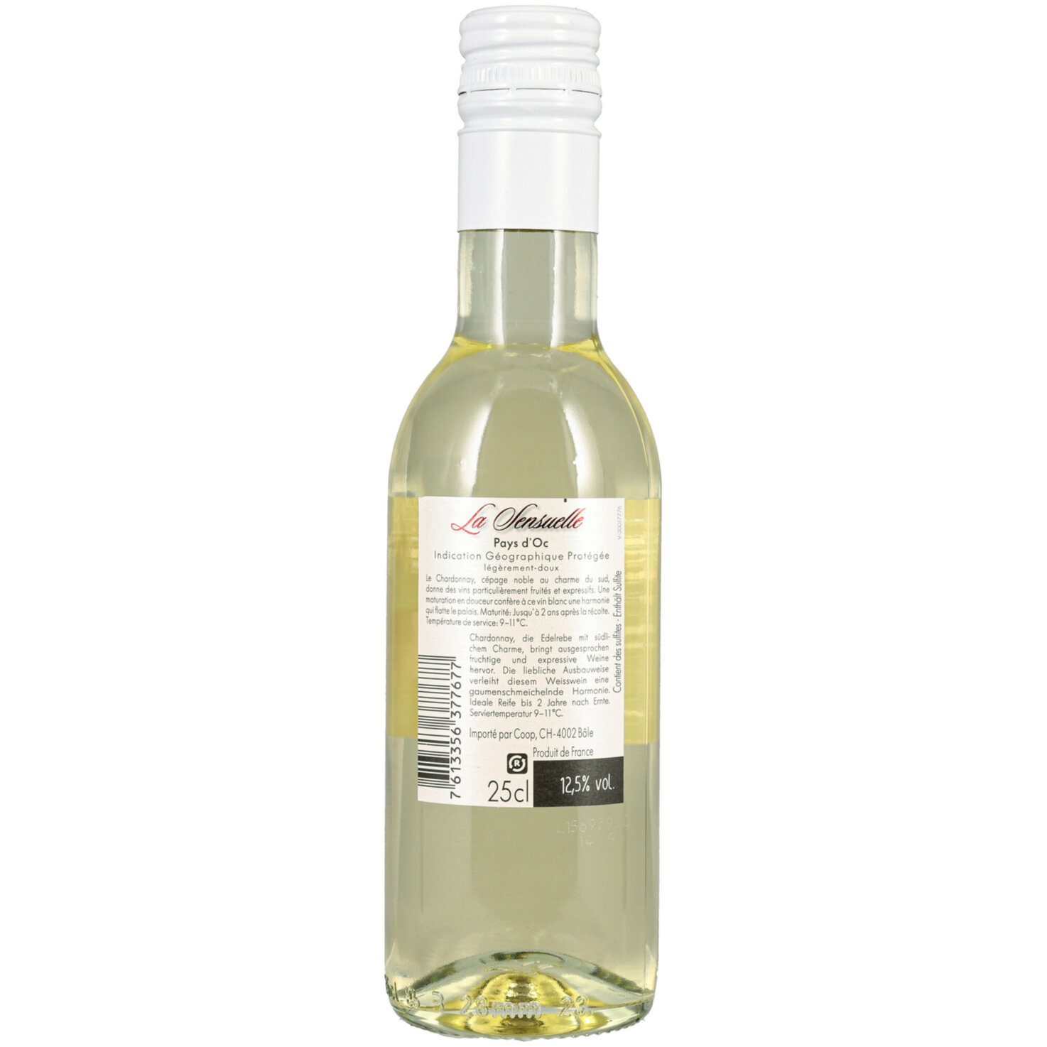 La Sensuelle Chardonnay Pays d'Oc IGP -25cl