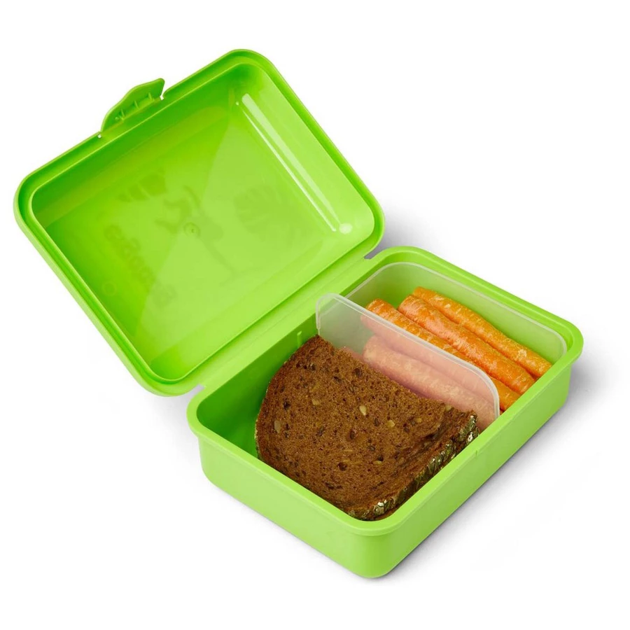 Ergobag Zubehör - Brotzeitbox 18 cm Dschungel