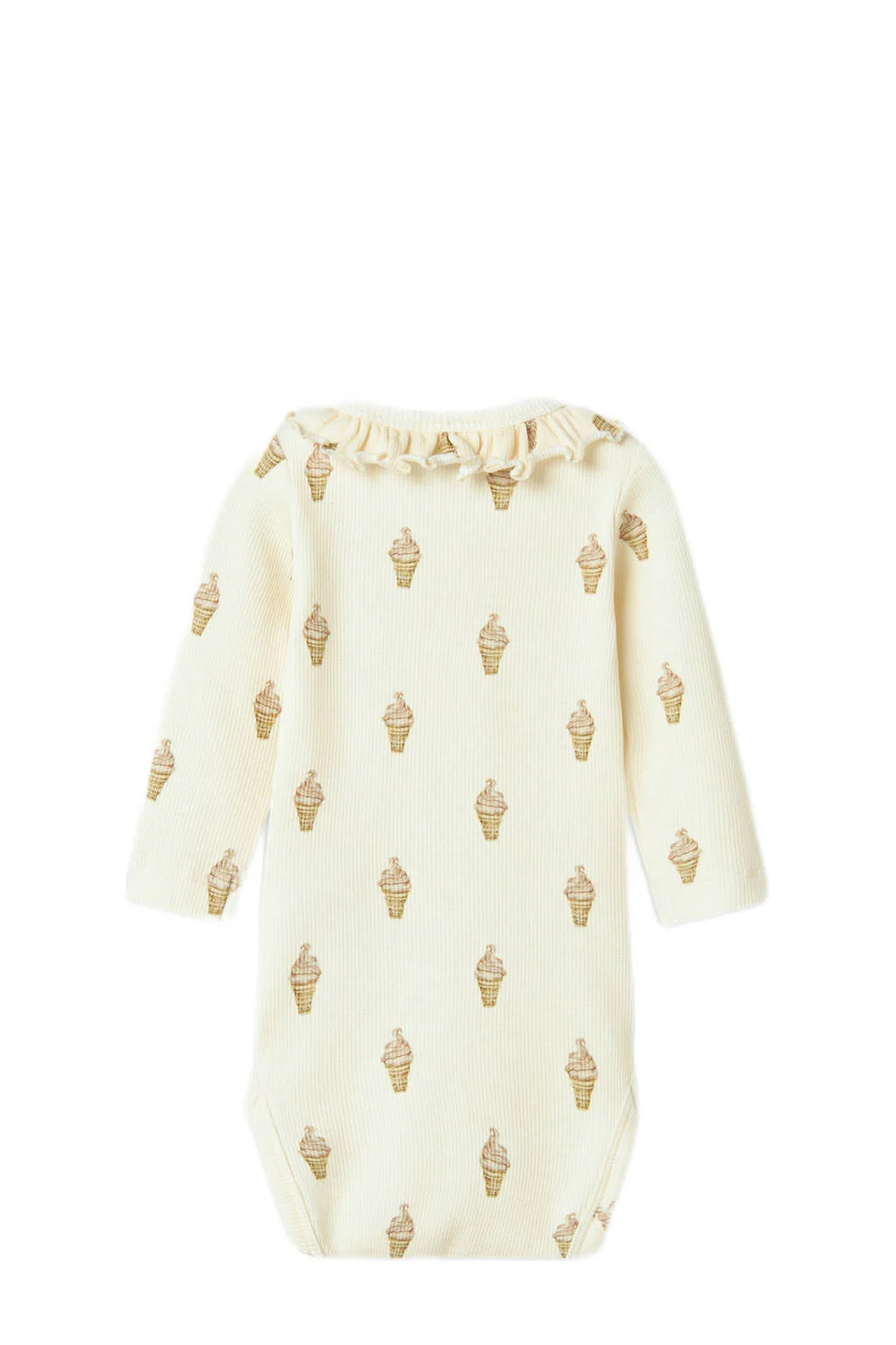 LIL' ATELIER romper met ruches offwhite/beige