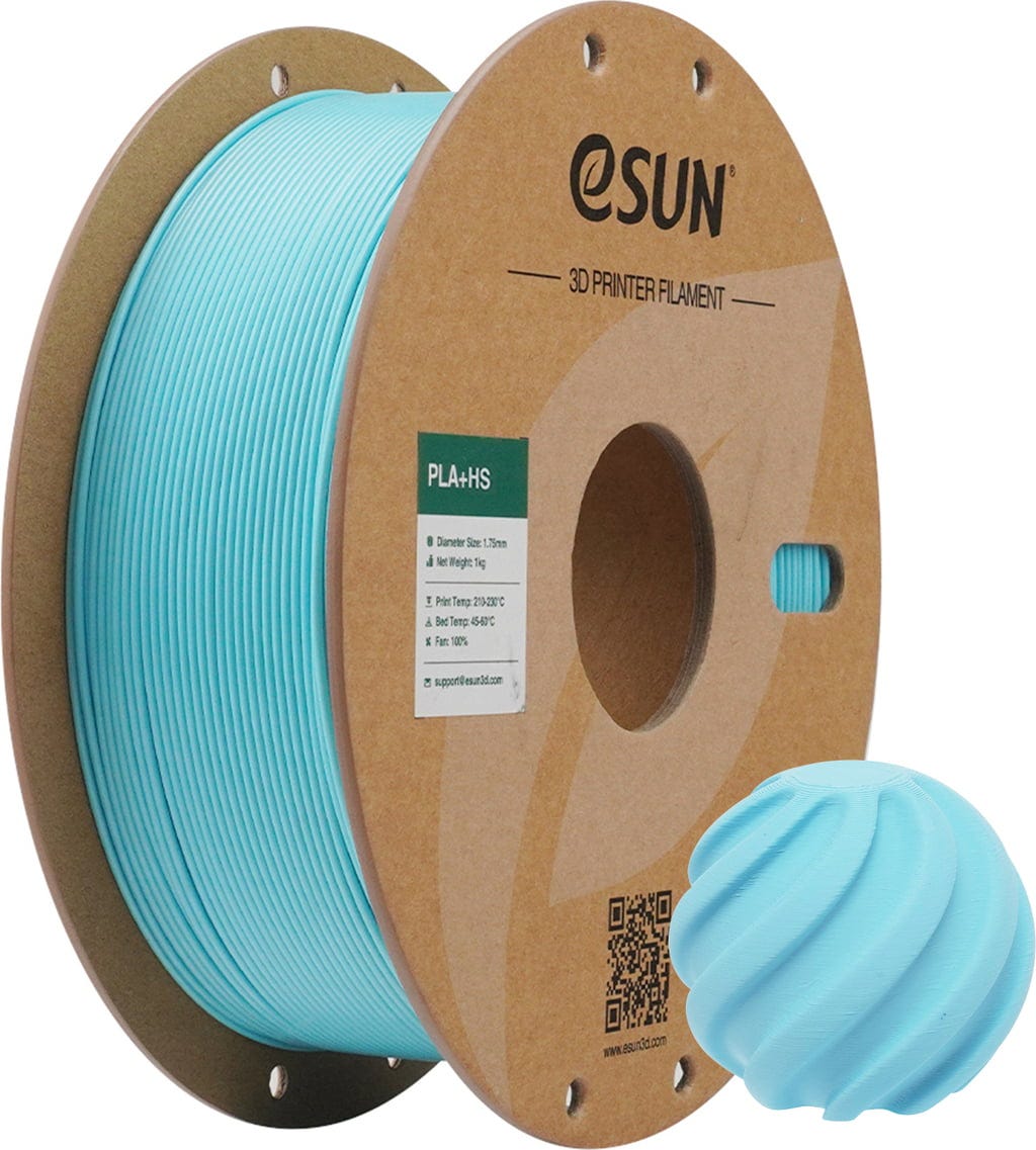 eSUN  PLA+HS Soft Blue, 1,75 mm / 1000 g    PLA Filament für den Hochgeschwindigkeitsdruck in Soft Blue