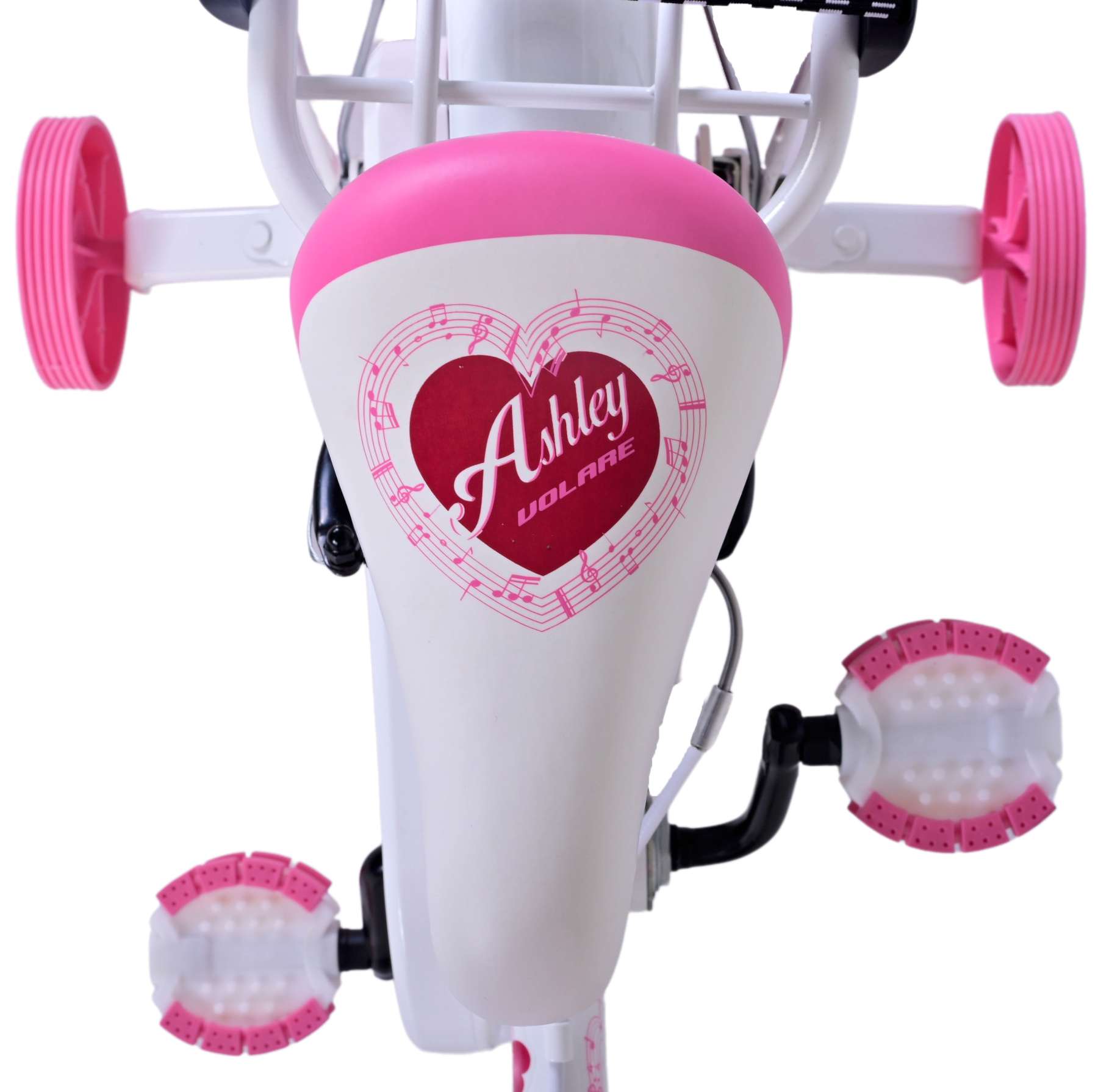 TPFSports Ashley Kinderfahrrad - Mädchen - 14 Zoll - Rücktritt + Handbremse - Weiß