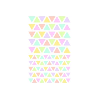 Maildor - 4 feuilles gommettes triangle - coloris assortis