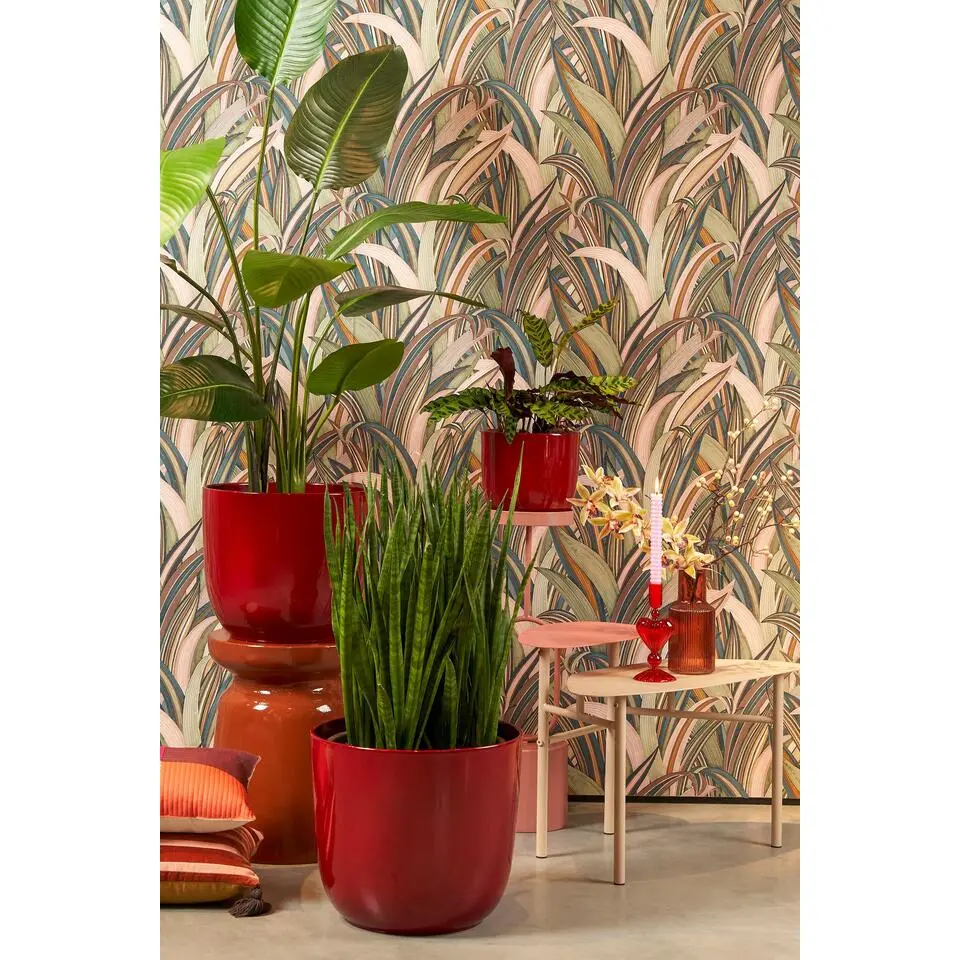 Mica Decorations Stage Bijzettafel - H45 x Ø35 cm - Cement - Oranje